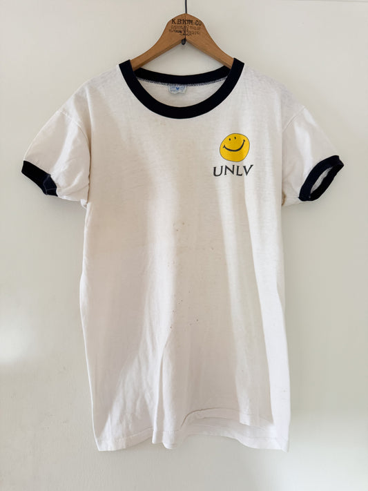 University of Nevada, Las Vegas Smiley Ringer T-Shirt (1960s)