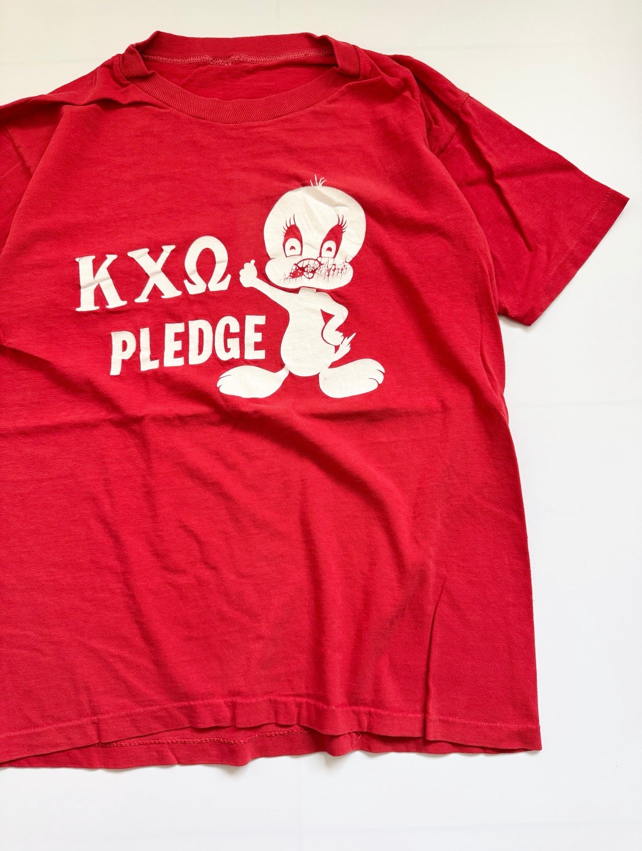 80s Kappa Chi Omega Pledge Tee , Made in U.S.A.