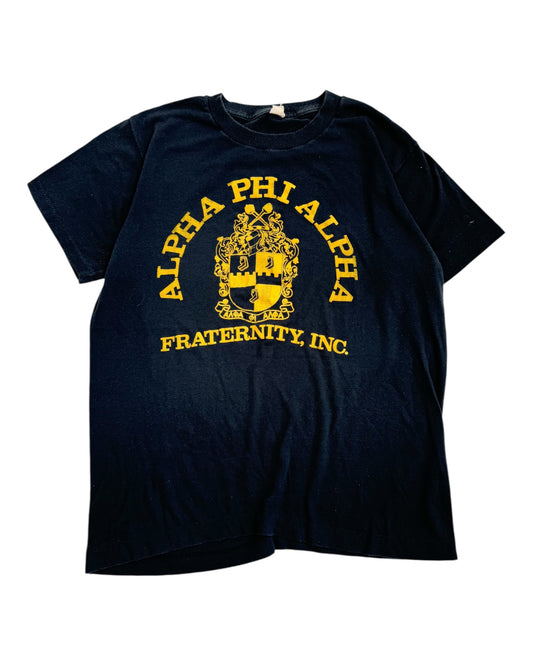 1980s Alpha Phi Alpha Fraternity Tee , Made in U.S.A.