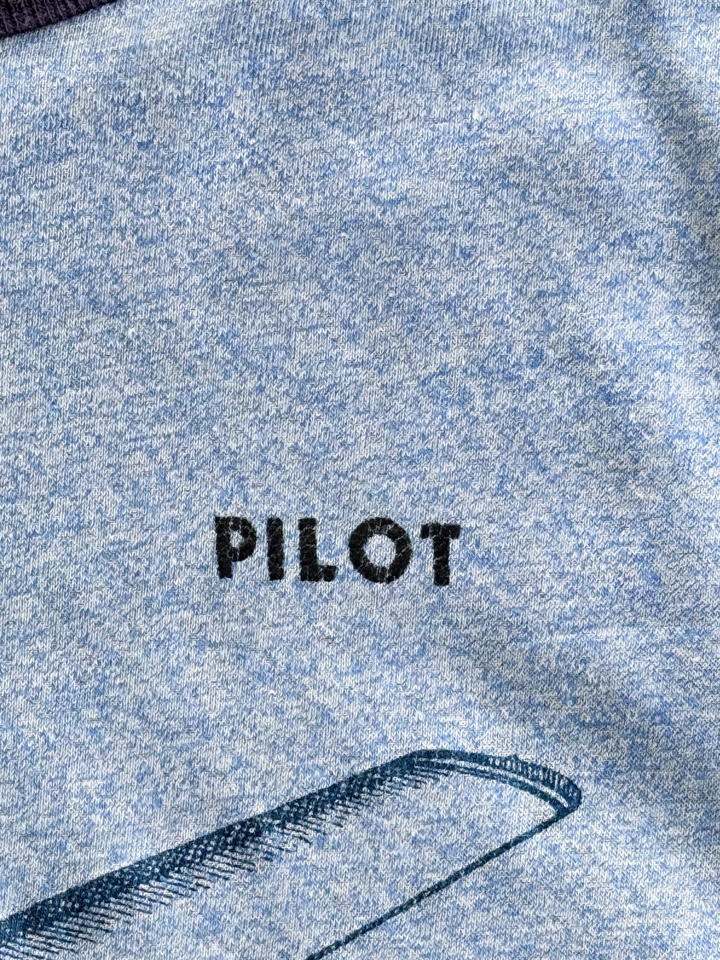 1980s Pilot Airplane Ringer T-Shirt , Made in U.S.A.