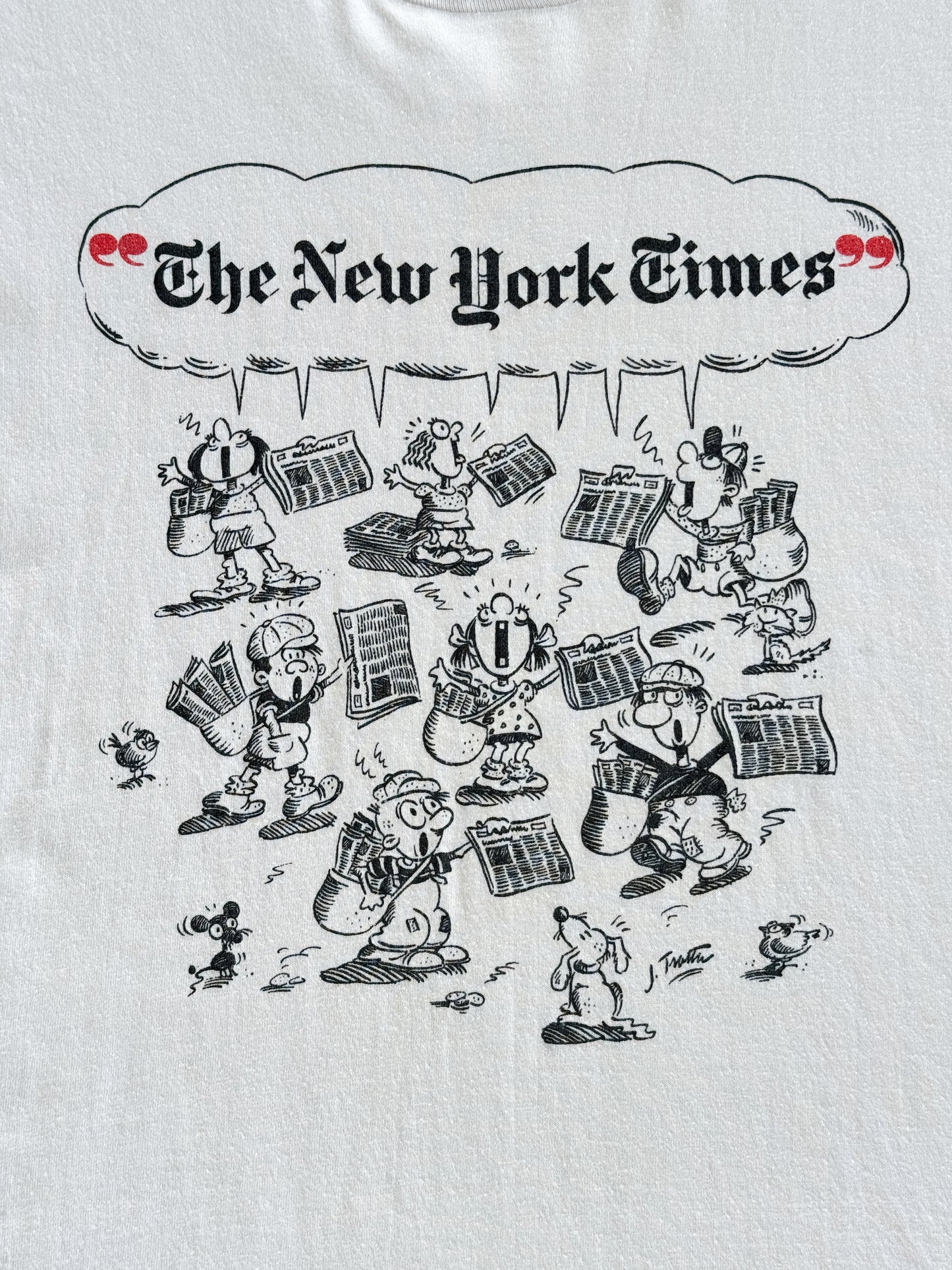 1980s The New York Times T-Shirt , Made in U.S.A.