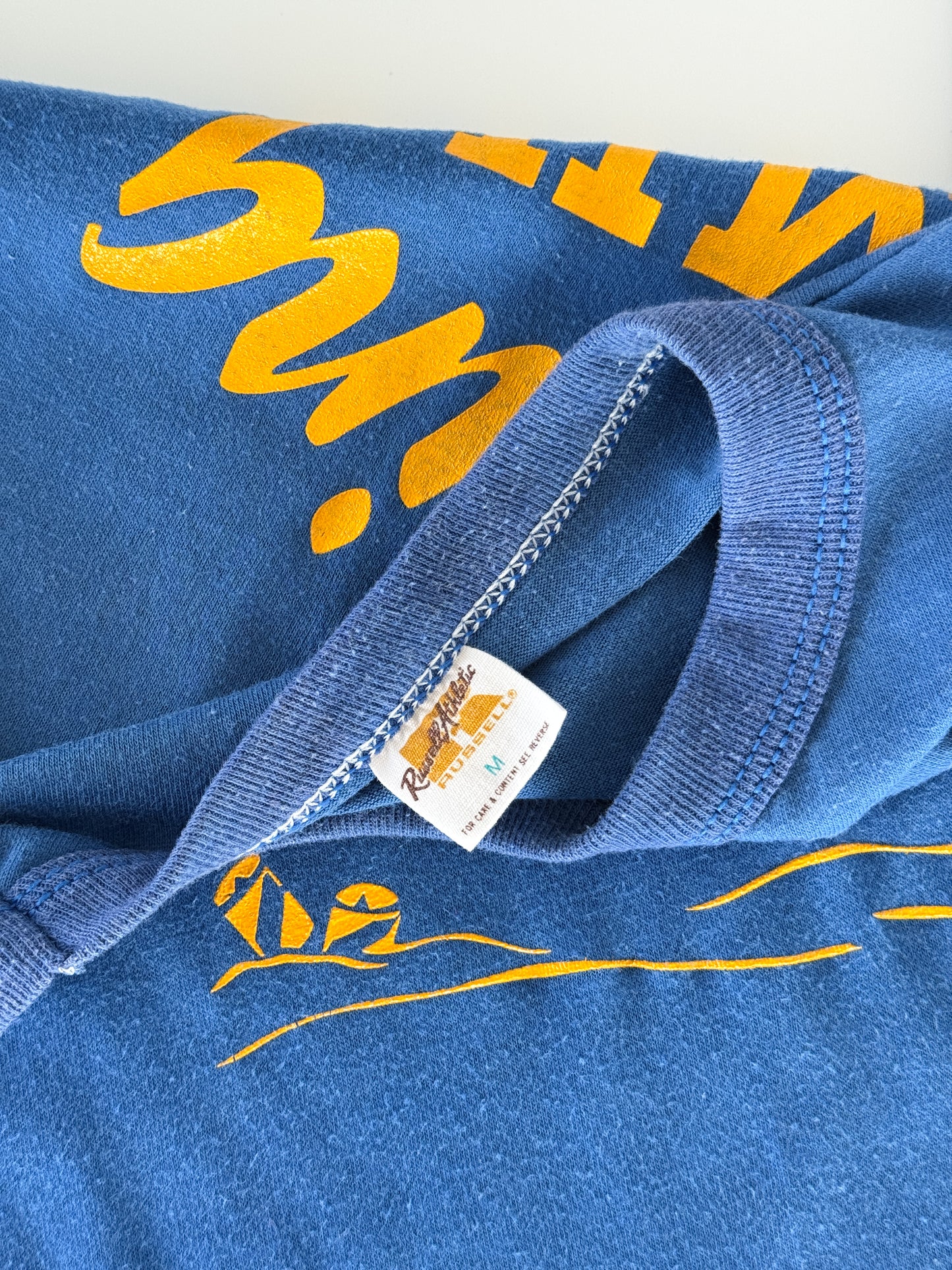 1980s Canoe & Fish Print T-Shirt , Made in U.S.A.