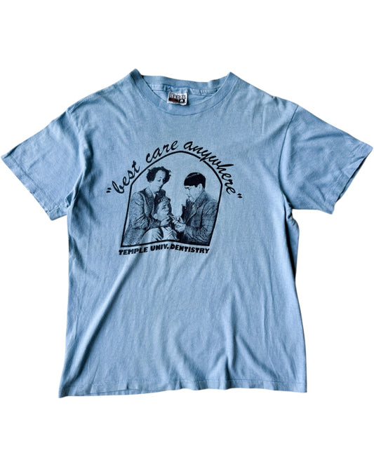 80's Temple Univ. Dentistry Tee (Three Stooges ) , Made in U.S.A.