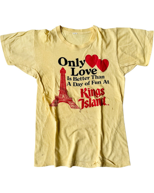 70's Kings Island Eiffel Love Tee , Made in U.S.A.