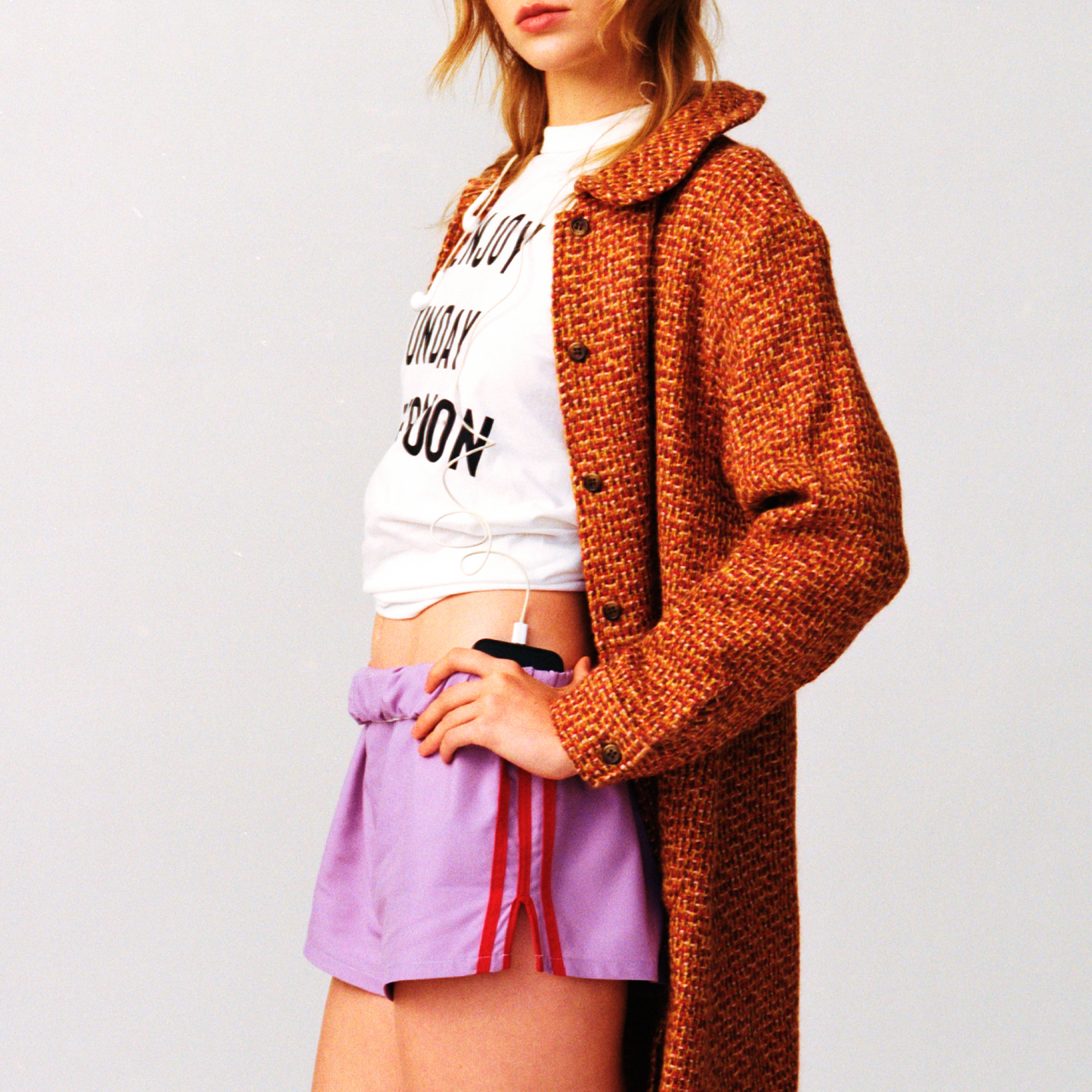 Lenny Shorts ( Plum / Red )